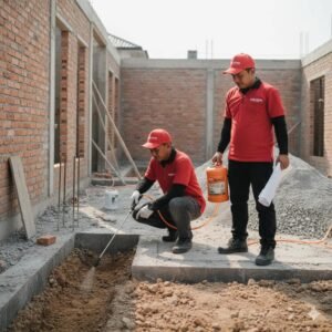 Residential and commercial pre construction termite treatment in Goa.