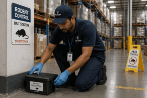 Professional rodent control service in a commercial property in Goa